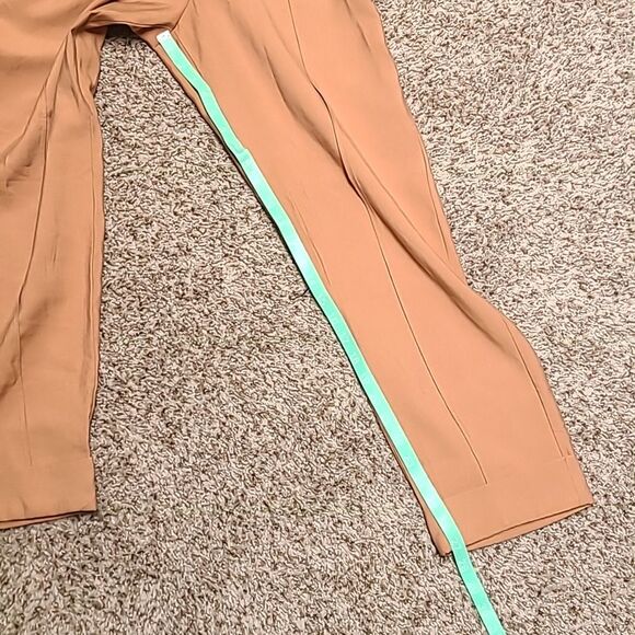 A New Day Women’s High-Rise Slim Ankle Fit Effortless Pintuck Pants 2R Brown Egg - Picture 5 of 8